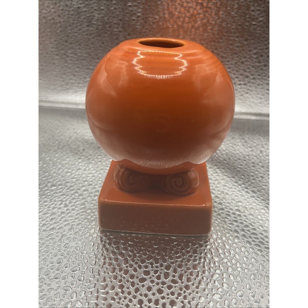 Fiesta Fiestaware Orange 4" Ball Taper Candle Holder Bulb